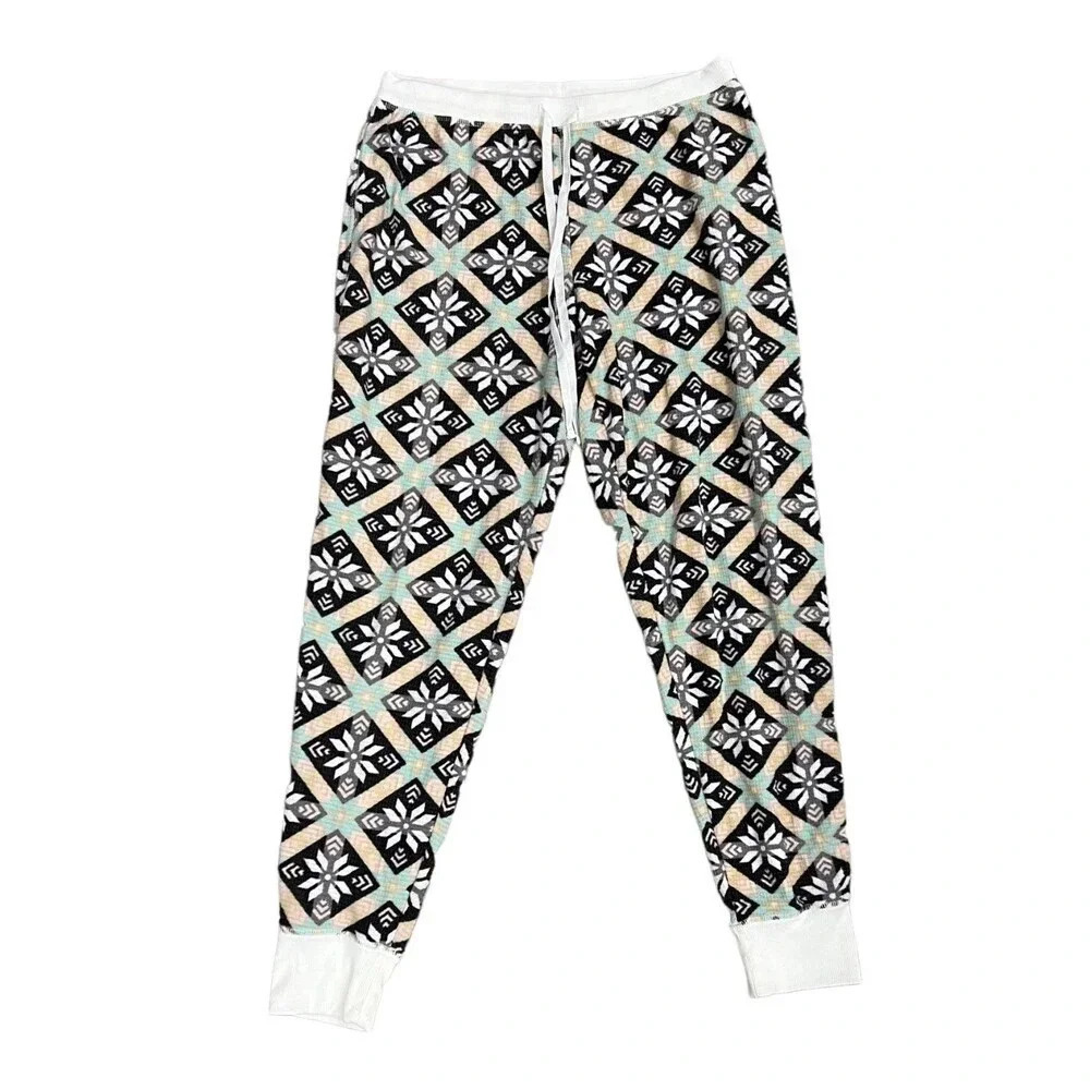 PJ Couture Geometric Print Pajama Pants M